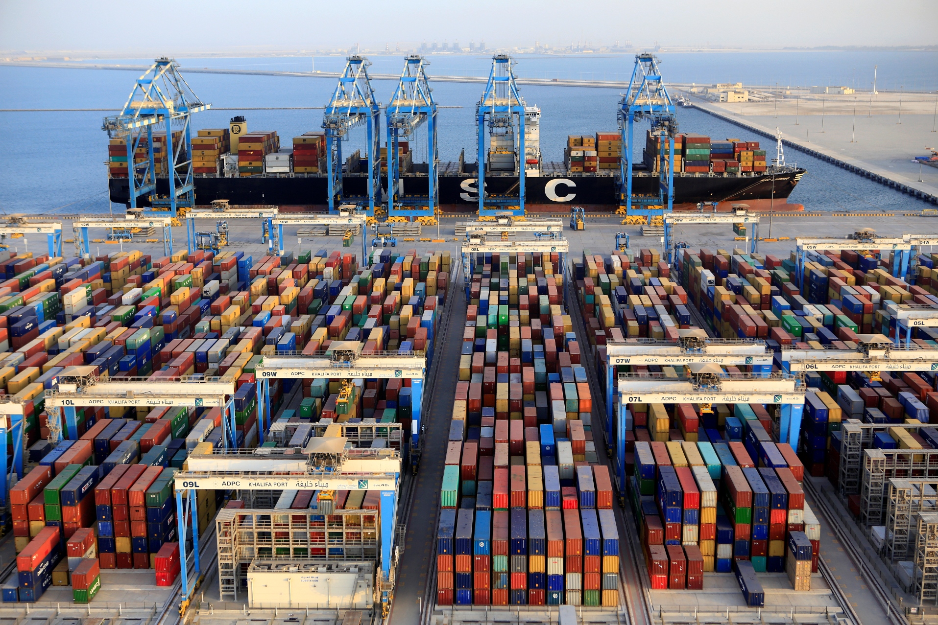 shipping container terminal